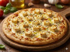 Spicy paneer pizza