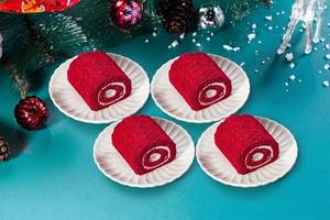 Christmas Special Red Velvet Yule Log Hamper (Box of 4)
