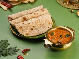 Tomato Pappu With 3Pcs Multigrain Roti