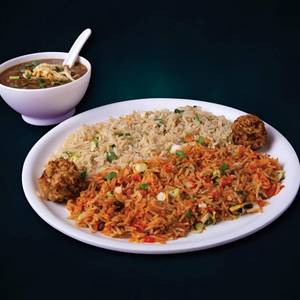 Chicken Dinosaur Rice With Gravy