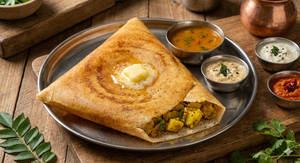 Butter masala dosa
