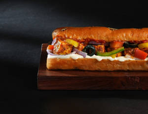 Pizza Paneer Cheeseburst Sub-Sandwich
