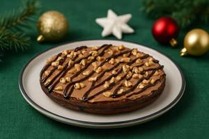 Walnut Brownie Waffle Cake [Single Layer]