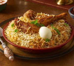 Kolkata Special Chicken Dum Biryani with Egg