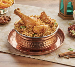 Extra Masala Chicken Dum Hyderabadi Biryani