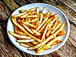 Cheese peri peri fries