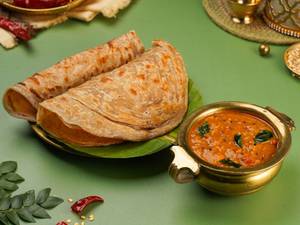 Tomato Pappu With 2Pcs Paratha