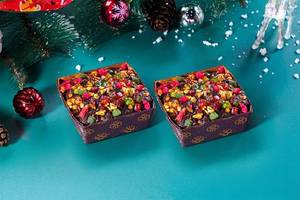 Plum Cake Brownie Duo