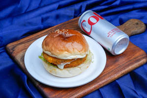 Chicken Burger + 300ml Cans -1