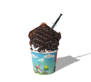 Fudge Brownie Bubble Waffle