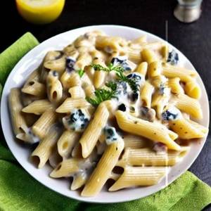 Penne alfredo mushroom                                                                       