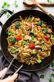 Mangolian Rice Noodles Chicken