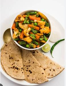 Mix veg with roti