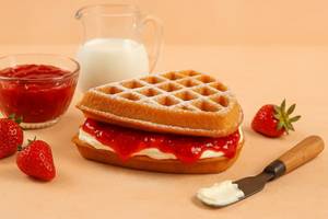 Strawberry Cream Cheese Waffle