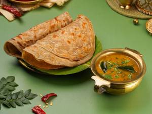Palak Pappu With 2Pcs Paratha