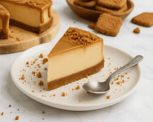 Biscoff Baked Cheese Cake Slice