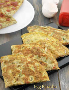 Cheesy Egg Special Paratha