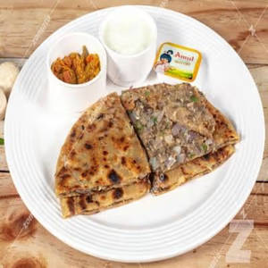 Mushroom Masala Paratha