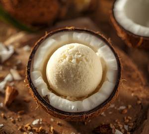 Tender coconut kulfi