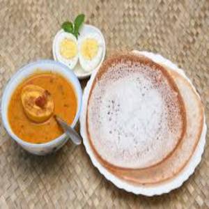Appam With Egg Curry