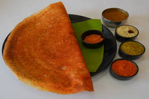 Ghee Garlic Podi Masala Dosa