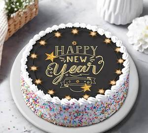 Happy New Year Vanilla Premium Cake