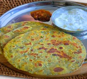 Methi Aloo Pratha(1Pcs)+lasan chatni