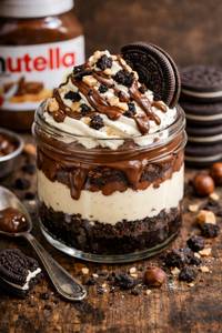Oreo Nutella Cheesecake Jar