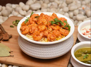 Zafrani Prawns Biryani [ Serves 2 ]