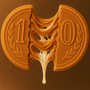 Biscoff Chocolate Japanese Cheese Coin Waffle