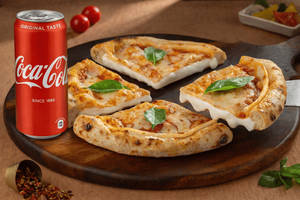 Margherita Peri Peri Cheeseburst Pizza(4 Slice) + Coke Can