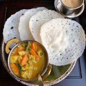Appam With Veg Curry