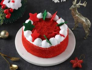 Velvet Claus Cake (500 gm)