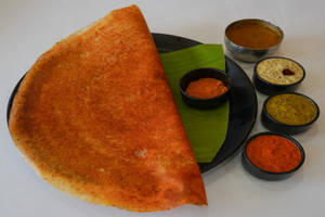 Ghee Coconut Podi Masala Dosa
