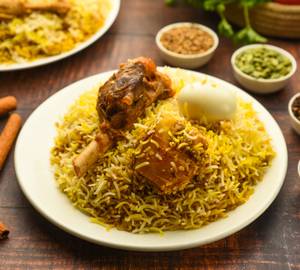 Mutton Biryani With Egg  (1000ml)