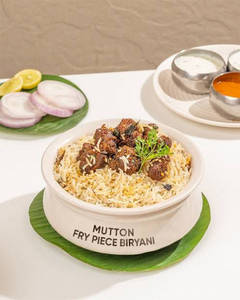 Zafrani Mutton Fry Piece Biryani  [ Serves 2 ]