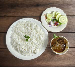 Rice With Chicken Curry (2 Pieces)