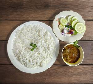 Rice With Naz Signature Beef Bhuna (2 Pieces)