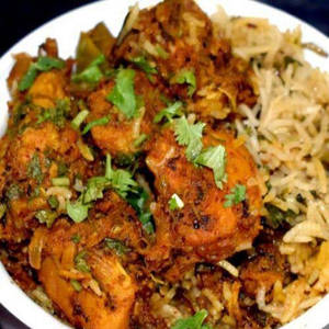 Zafrani Chicken Fried Piece Biryani  [ Serves 2 ]