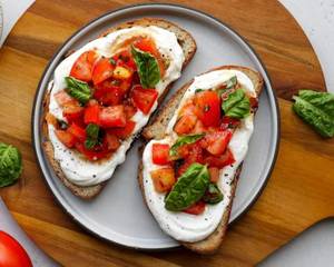Basil Tomato Toast