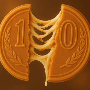 Classic Honey Japanese Cheese Coin Waffle