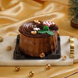 Dark Chocolate Log Cake