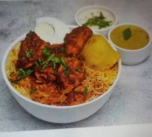 Hyderabadi chicken dum biryani