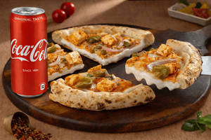 Paneer Cheese Burst Pizza(4 Slice) + Coke Can