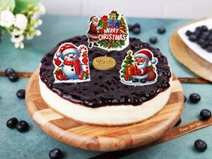 Christmas Special Blueberry Cheesecake