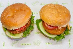 Jain Aloo Tikki Burger 2 pcs