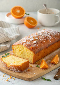 Orange Bar Cake [Eggless]