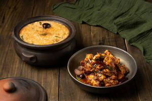 Rasam Rice With Madurai Kozhi Sukka