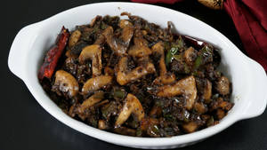 Fried Mushroom With Pepper