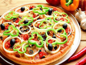 Capsicum Single Topping Pizza